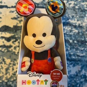 Disney Hootay Musical Mickey Mouse Plush with Orange Overalls